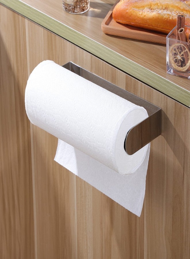 ZUNTO Adhesive Paper Towel Holder, Under Cabinet Paper Towel Rack for Kitchen - Great Space Saver, SUS 304 Stainless Steel (Polished) - Image 5